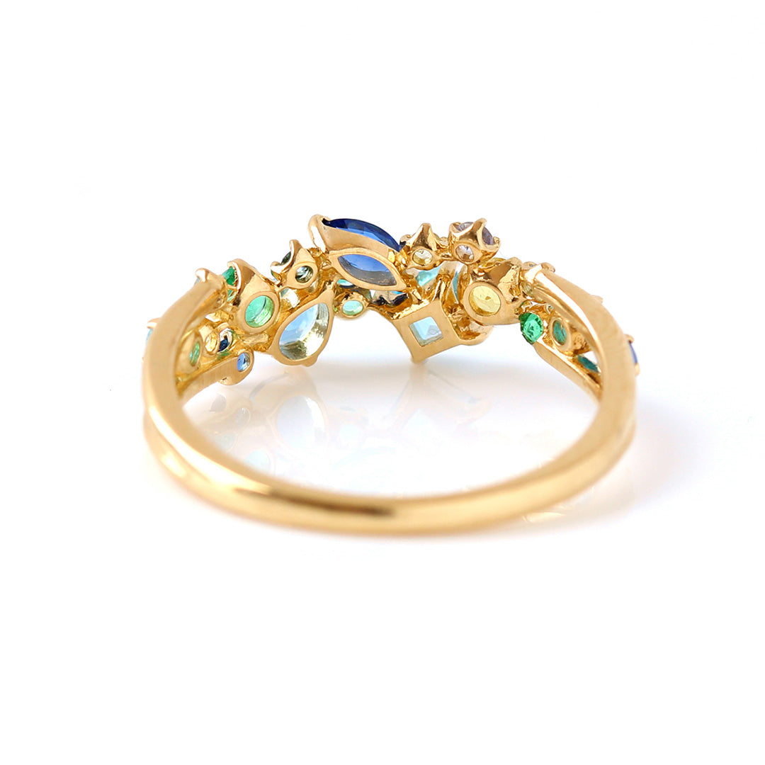 ビズー公式】マルチカラー K18(18金) K10(10金) プラチナ リング