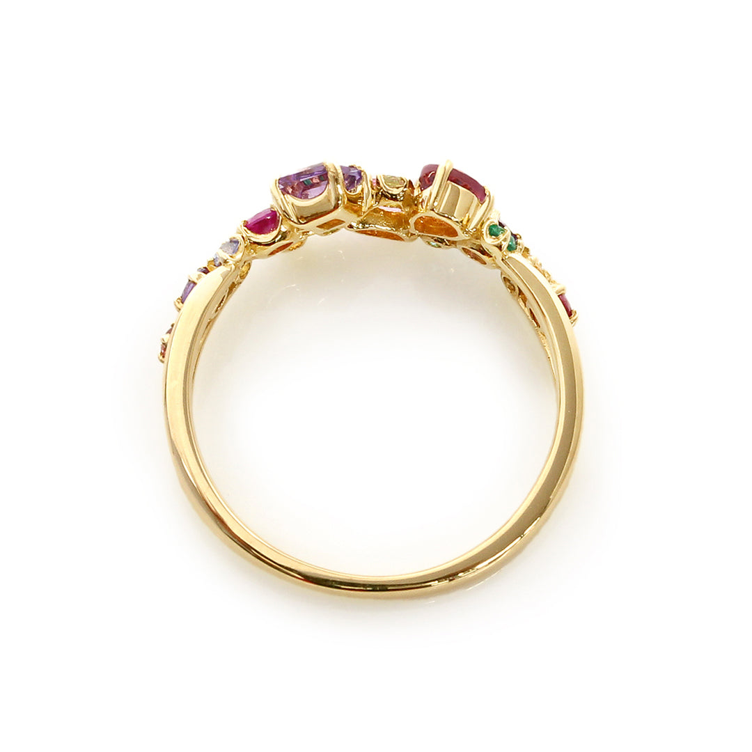 ビズー公式】マルチカラー K18(18金) K10(10金) プラチナ リング