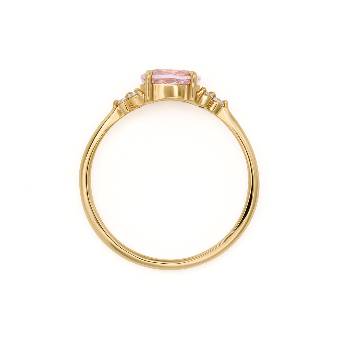 ビズー公式】モルガナイト ダイヤモンド K18(18金) リング フラヴィ