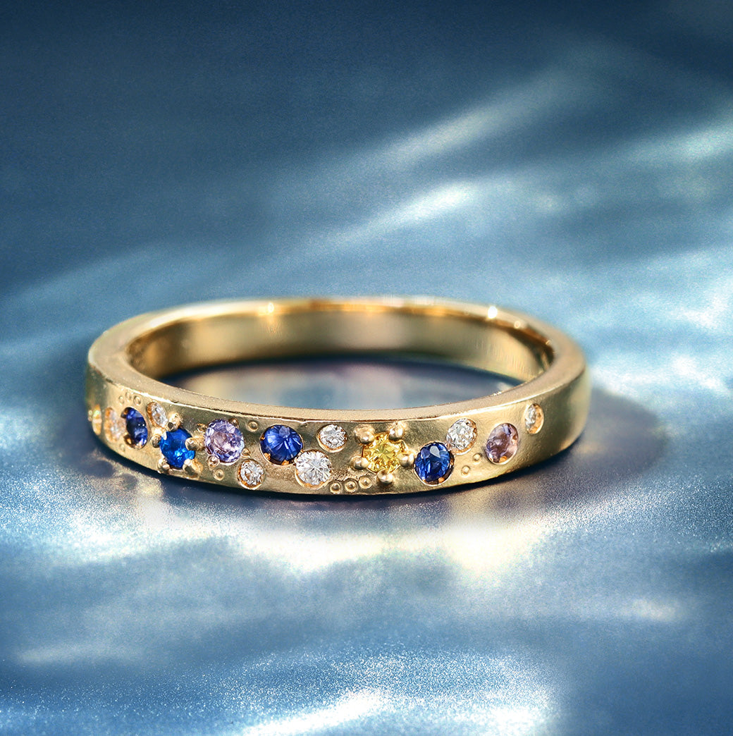 ビズー公式】マルチカラージュエル K18リング・プロメセレス| 誕生石や