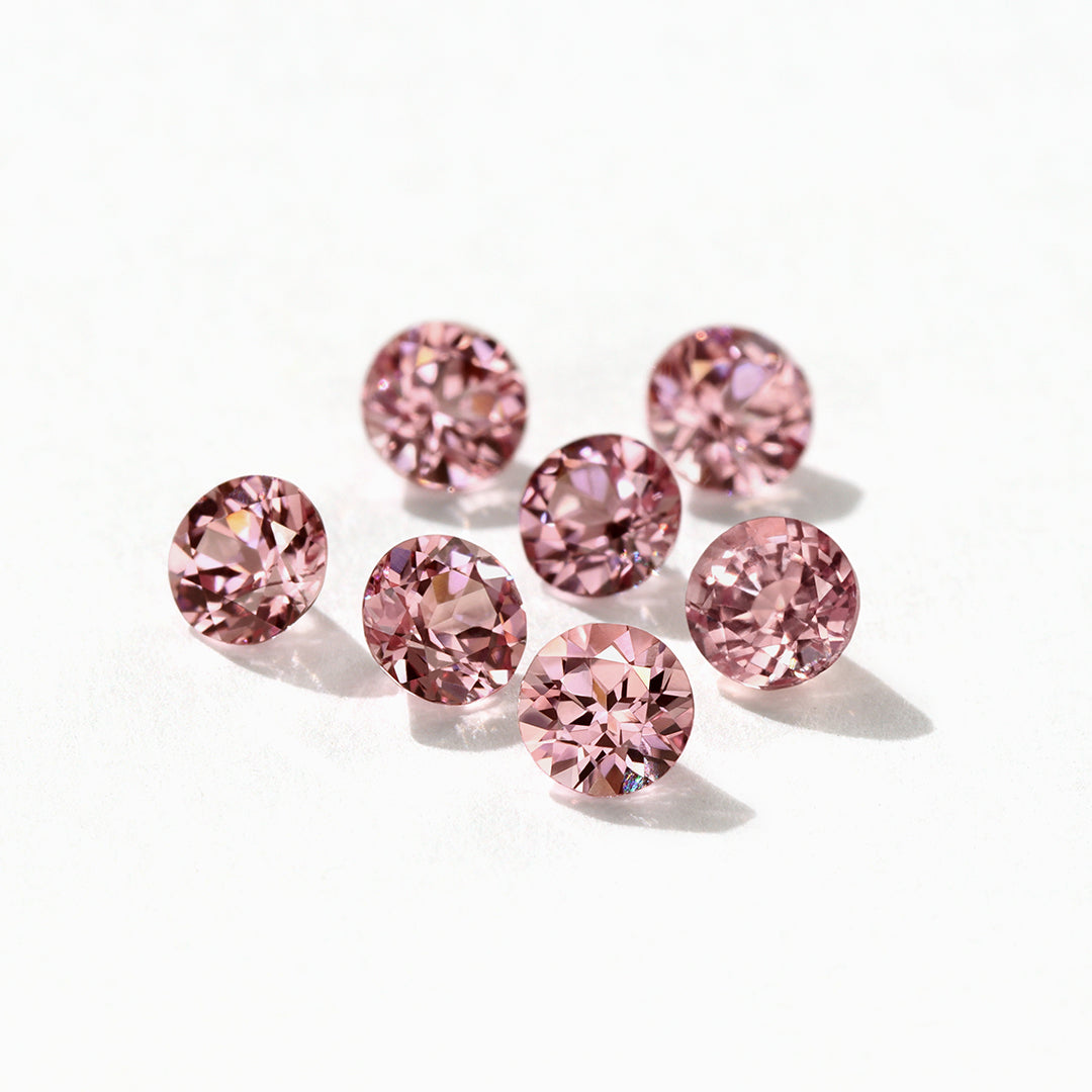 ビズー公式】シャンパン ガーネット 11石 ハーフ エタニティ K18(18金