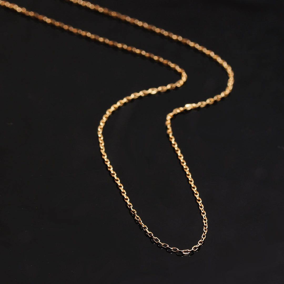 ビズー公式】ゴールド あずきチェーン 45cm K18(18金) ネックレス キキ