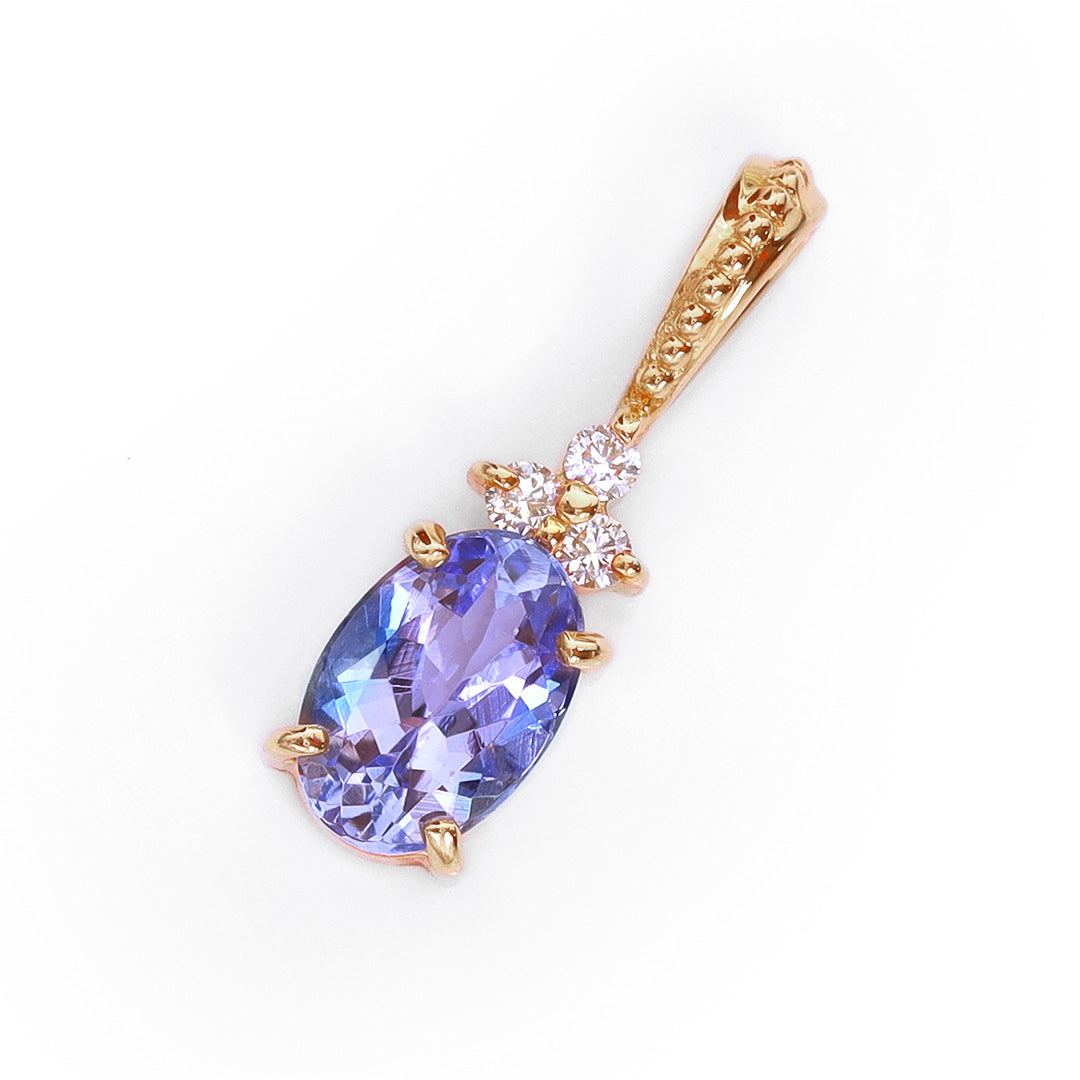 ビズー公式】タンザナイト(ラベンダーカラー) ダイヤモンドK18(18金