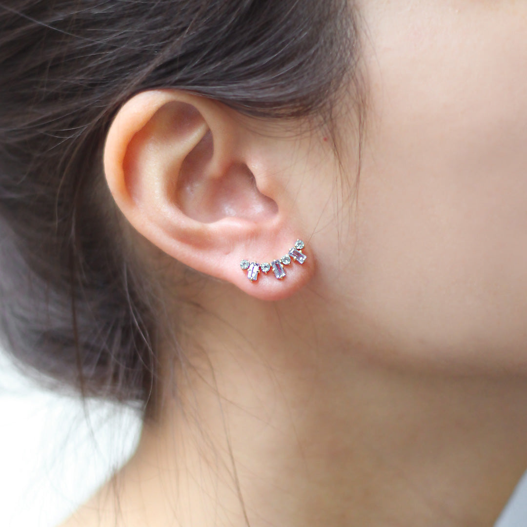 ビズー公式】タンザナイト ライトアパタイト K18 ピアス グラース