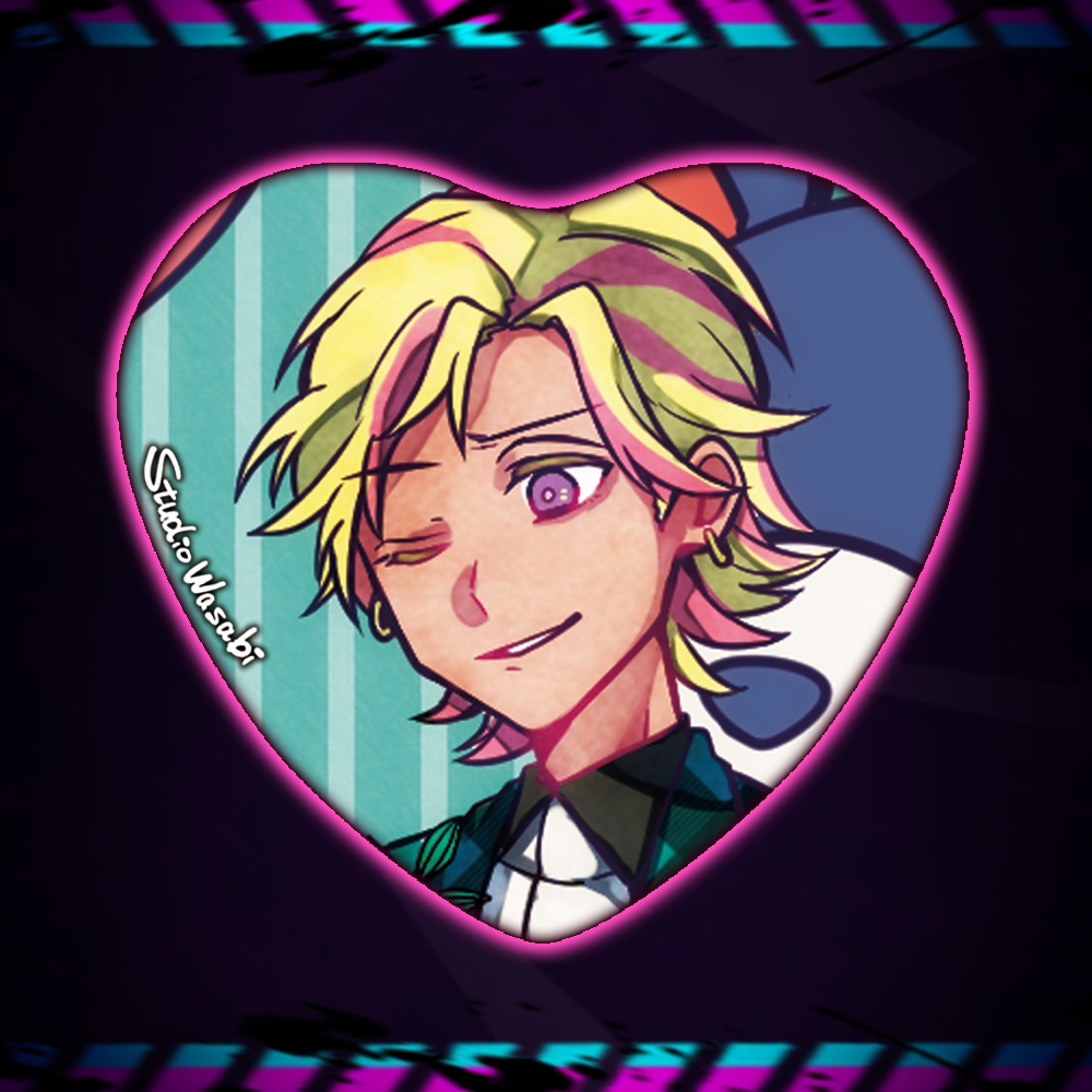 ハート缶バッジ 狼ゲーム 男子 ランダムorセット - スタジオわさび公式