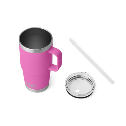 The Boot Jack: Yeti Rambler 25oz Power Pink Straw Mug