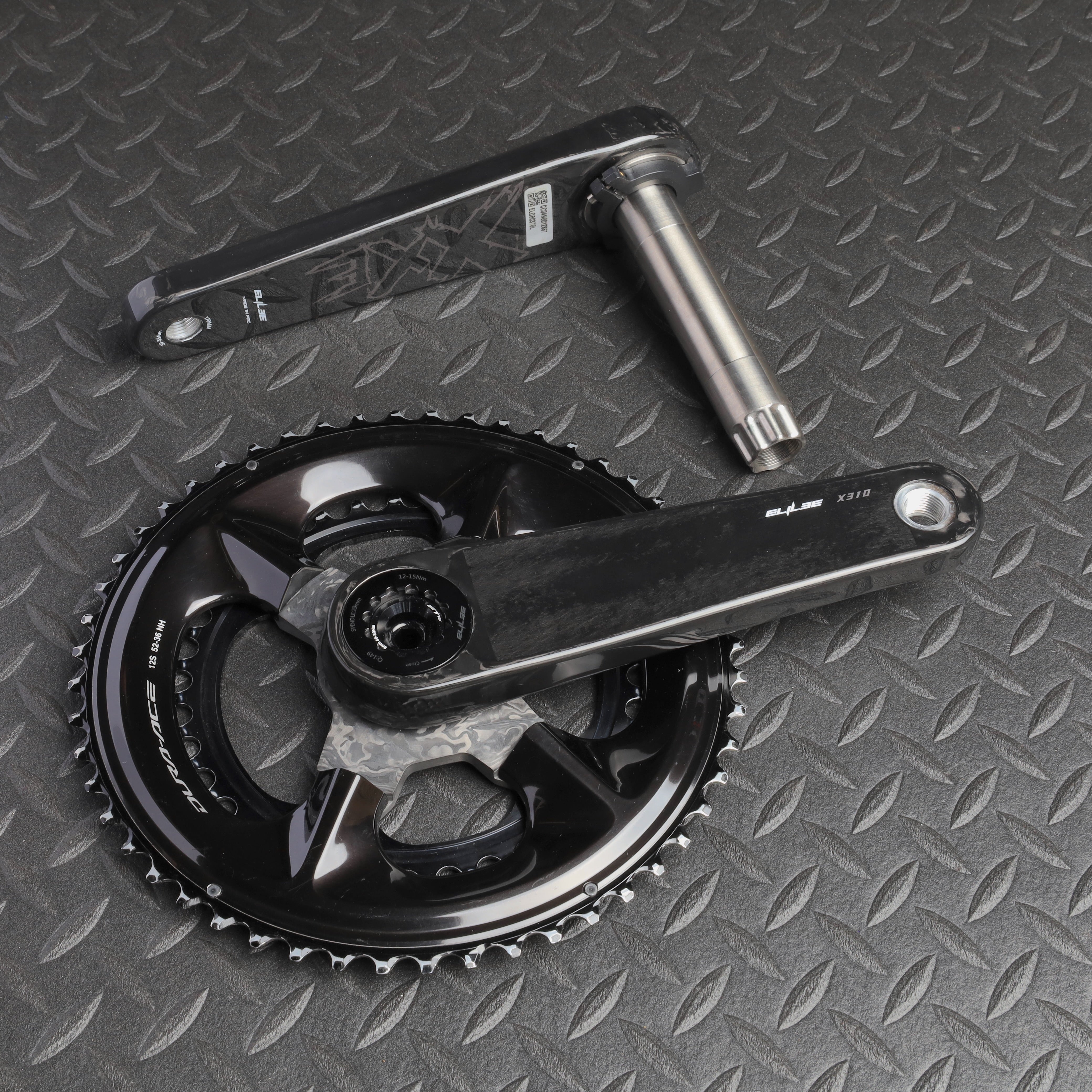 ELILEE / X310 カーボンクランクアーム チタニウムスピンドル(φ24mm)