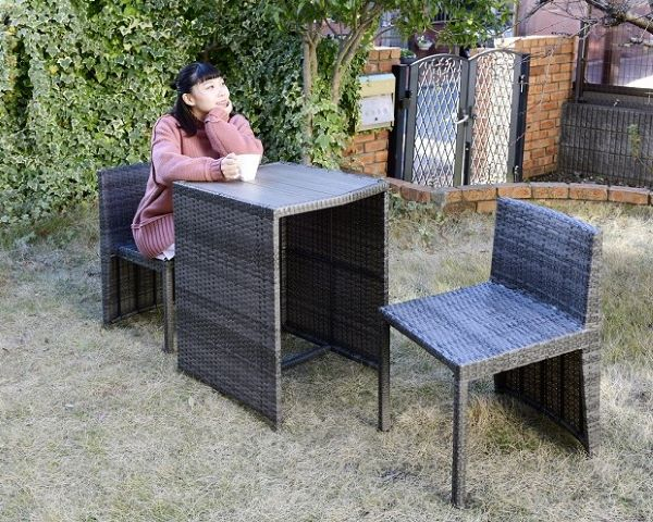 商品情報_コンパクトテーブル＆チェア 3点セット | 山善の商品情報