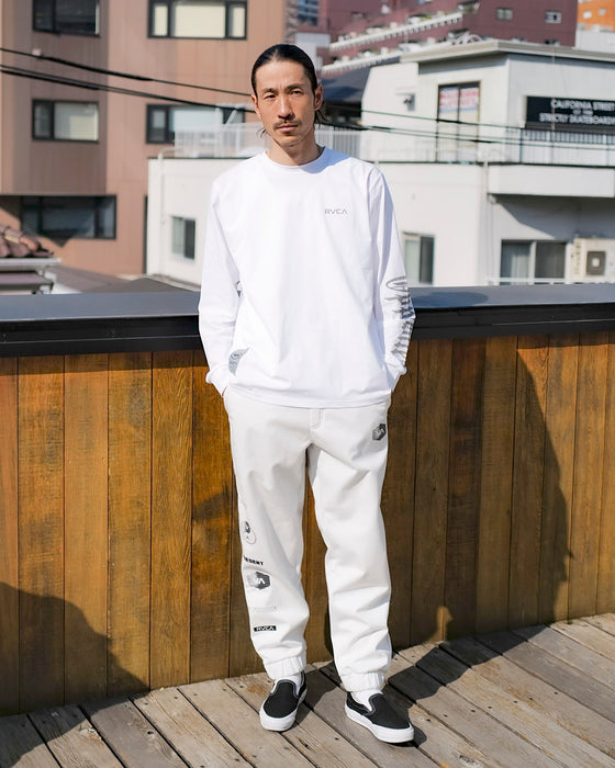 OUTLET】RVCA メンズ ELEMENT STREAK PT セットアップボトムス OWH