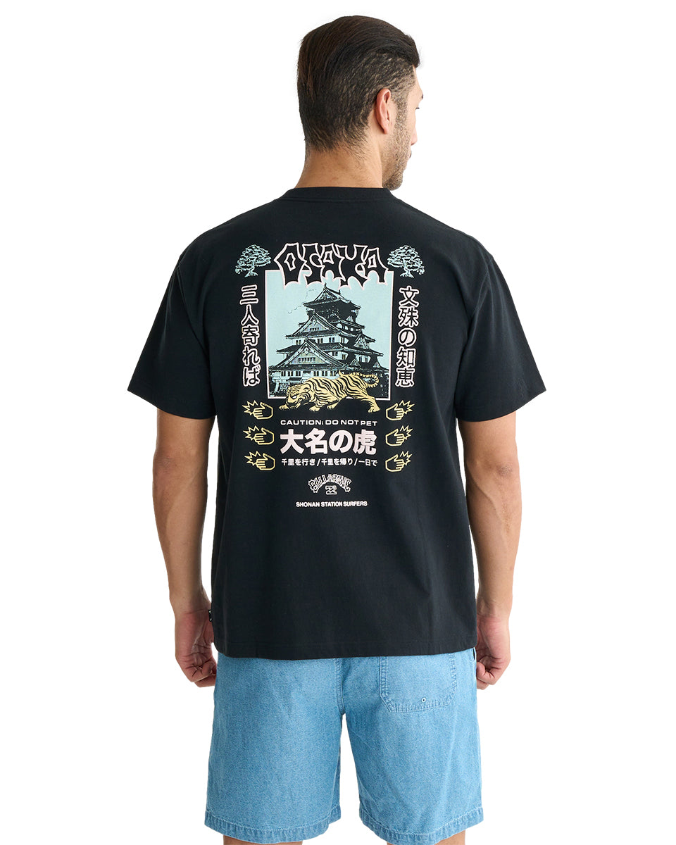 BILLABONG メンズ 【BB GALLERY】 OSAKA CASTLE Tシャツ【OVER FIT
