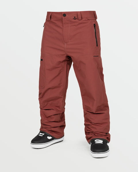 OUTLET】VOLCOM Mens L Gore-Tex Pants - Redwood