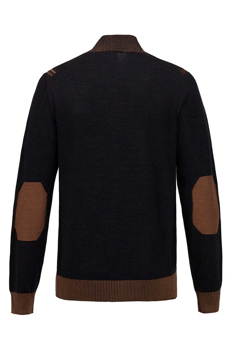 LUBE リバーシブルハイネックニット / COL：MORO＆BORDEAUX ブラウン