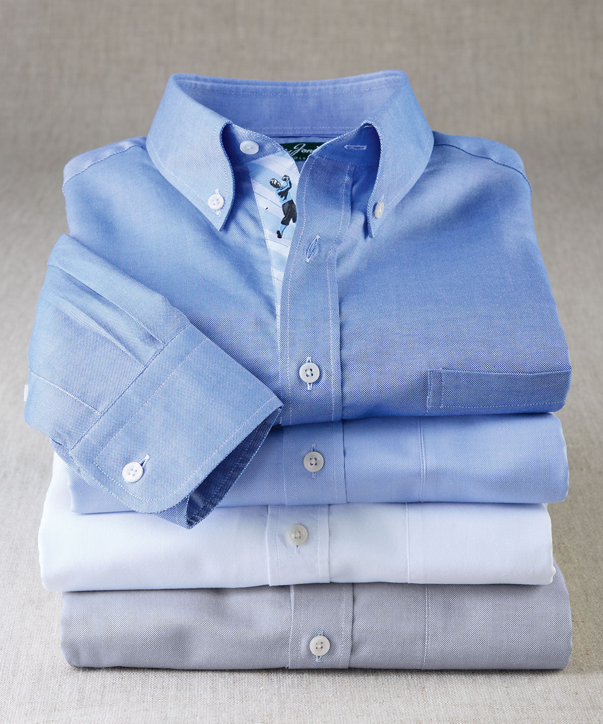 Signature 100% Cotton Oxford Solid Button-Down Shirt - Bobby Jones