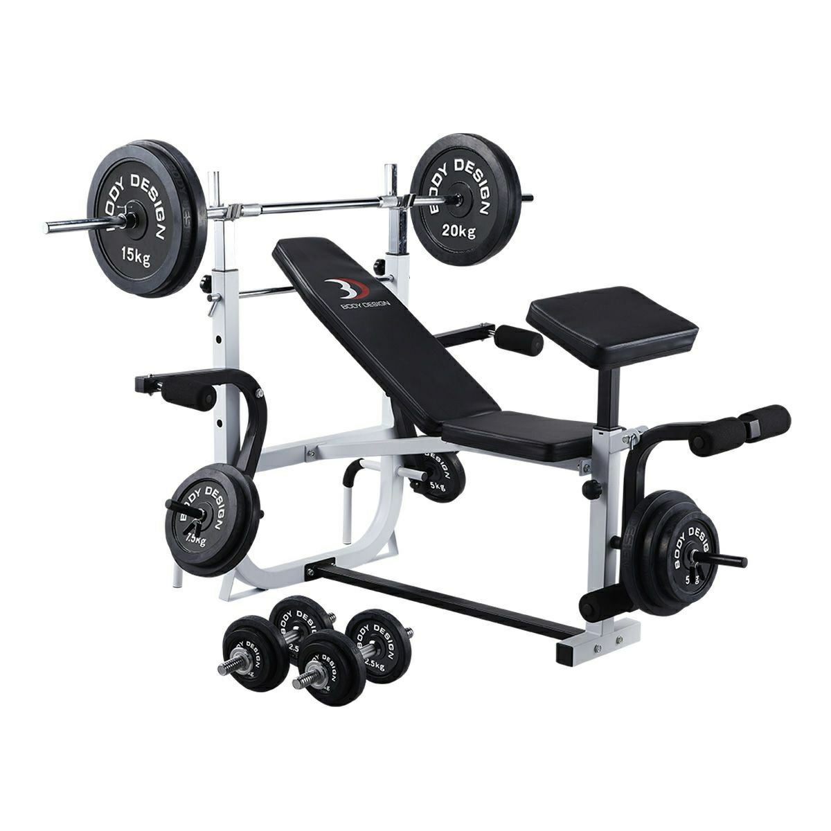 ホームビルダーパック / ラバーバーベルセット140kg / シャフト180cm