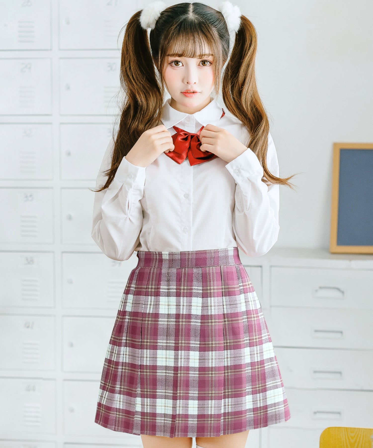 チェック柄プリーツスカート | BODYLINE & LunaBelle