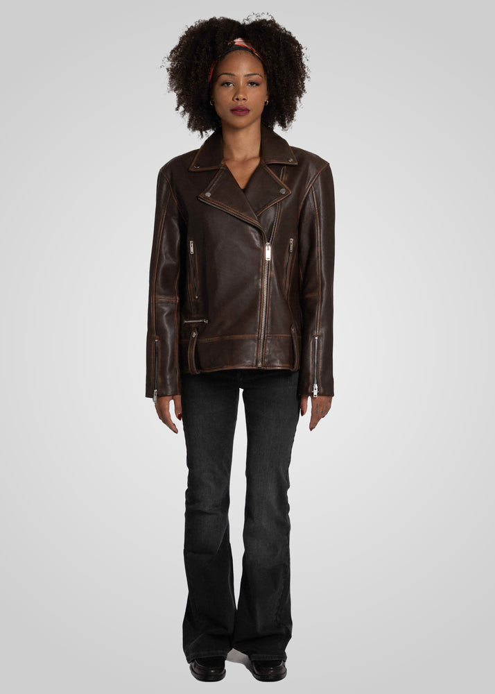 HARPER RUB-OFF - OVERSIZED BOYFRIEND JACKET – Bod & Christensen