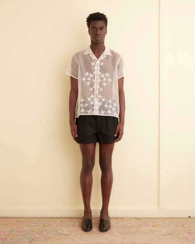 Ivy Appliqué Short Sleeve Shirt – BODE