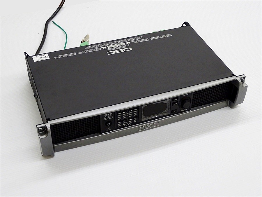 QSC(音響特機) DSPパワーアンプ CXD4.2Q 400W/4Ω 100V 50/60Hz 【現状