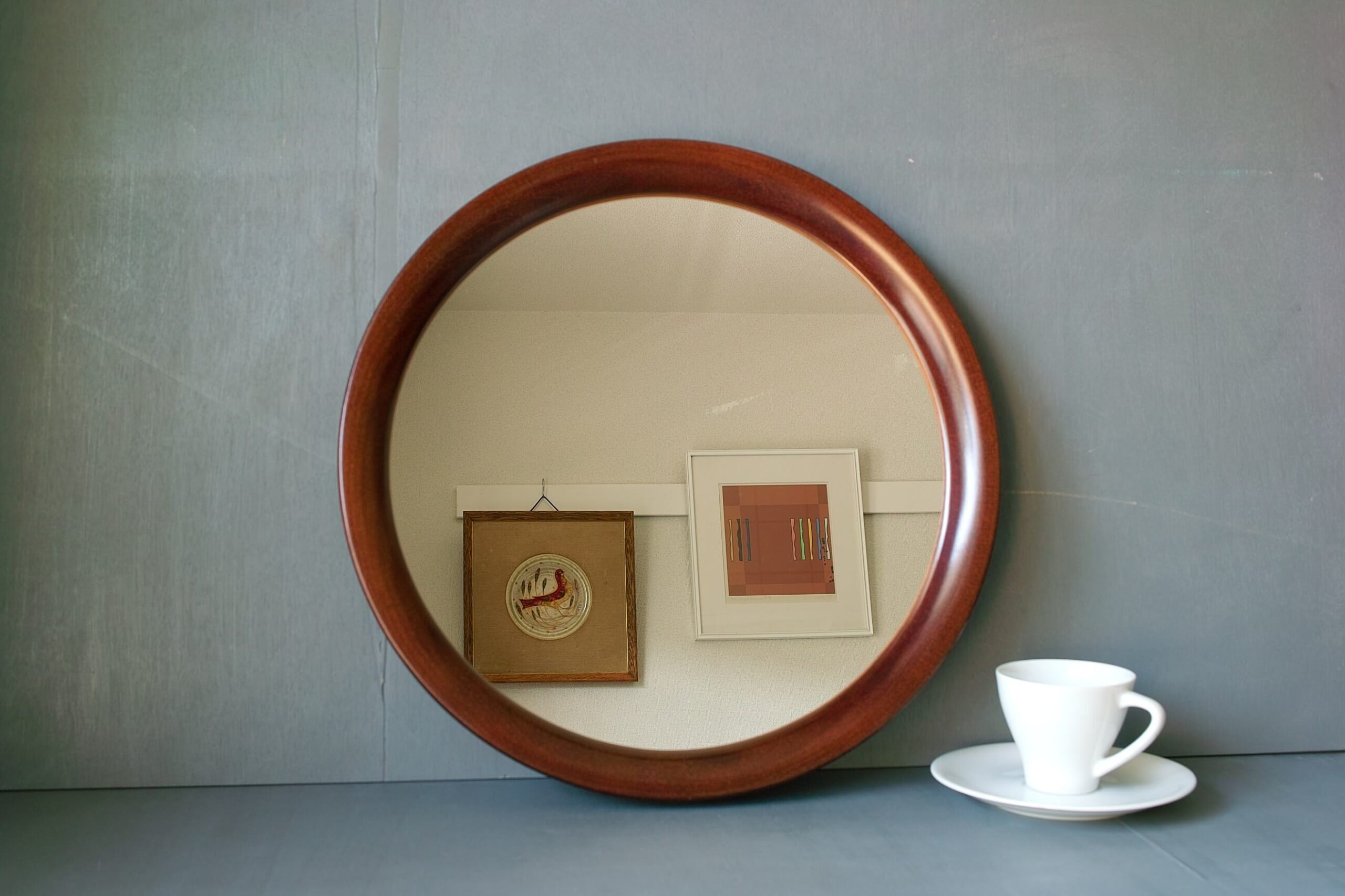 No.7828「曲木のウォールミラー：秋田木工/柳宗理デザイン」SOLD