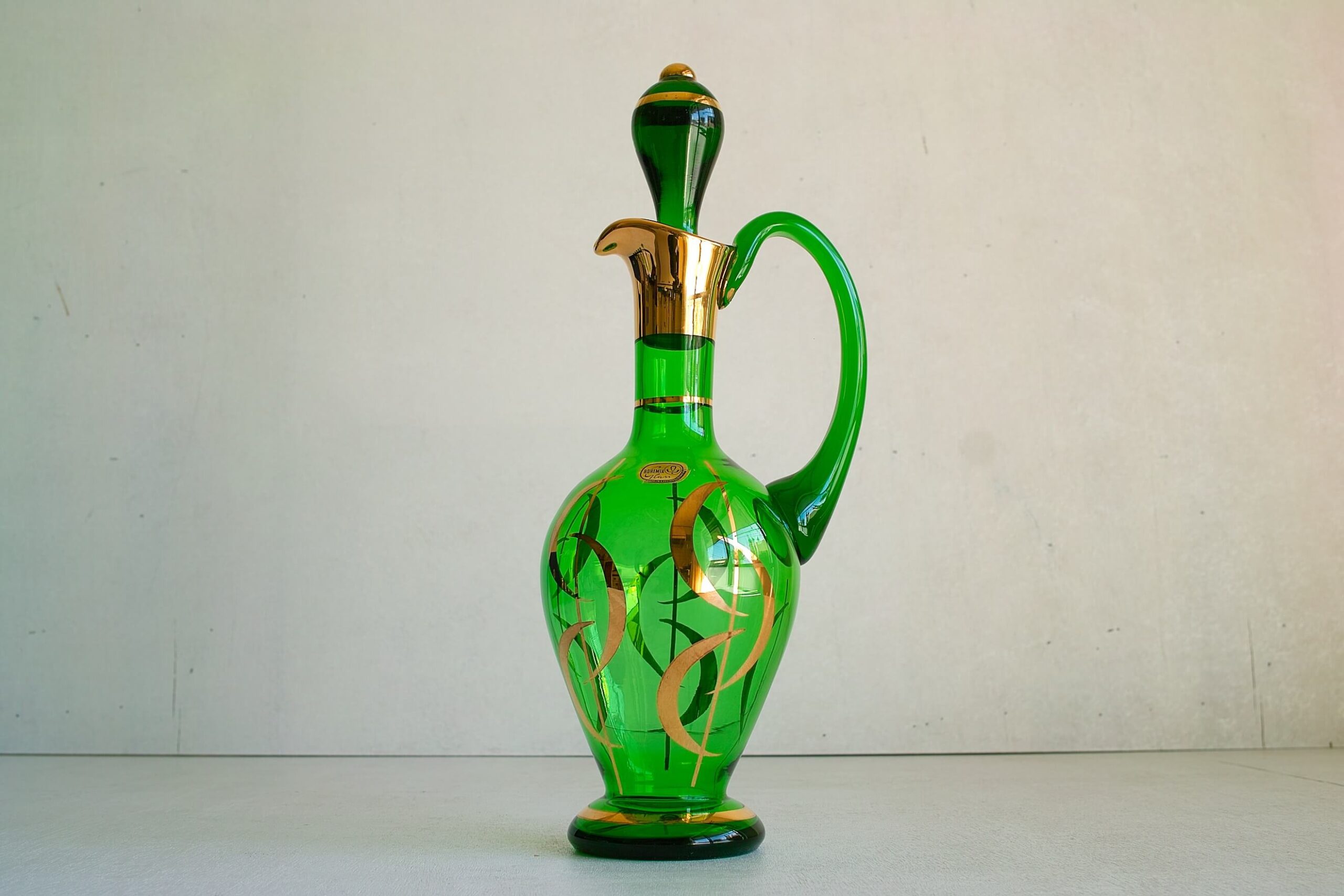 No.7570/7571「デキャンタ&リキュールグラス：チェコ/ボヘミアガラス