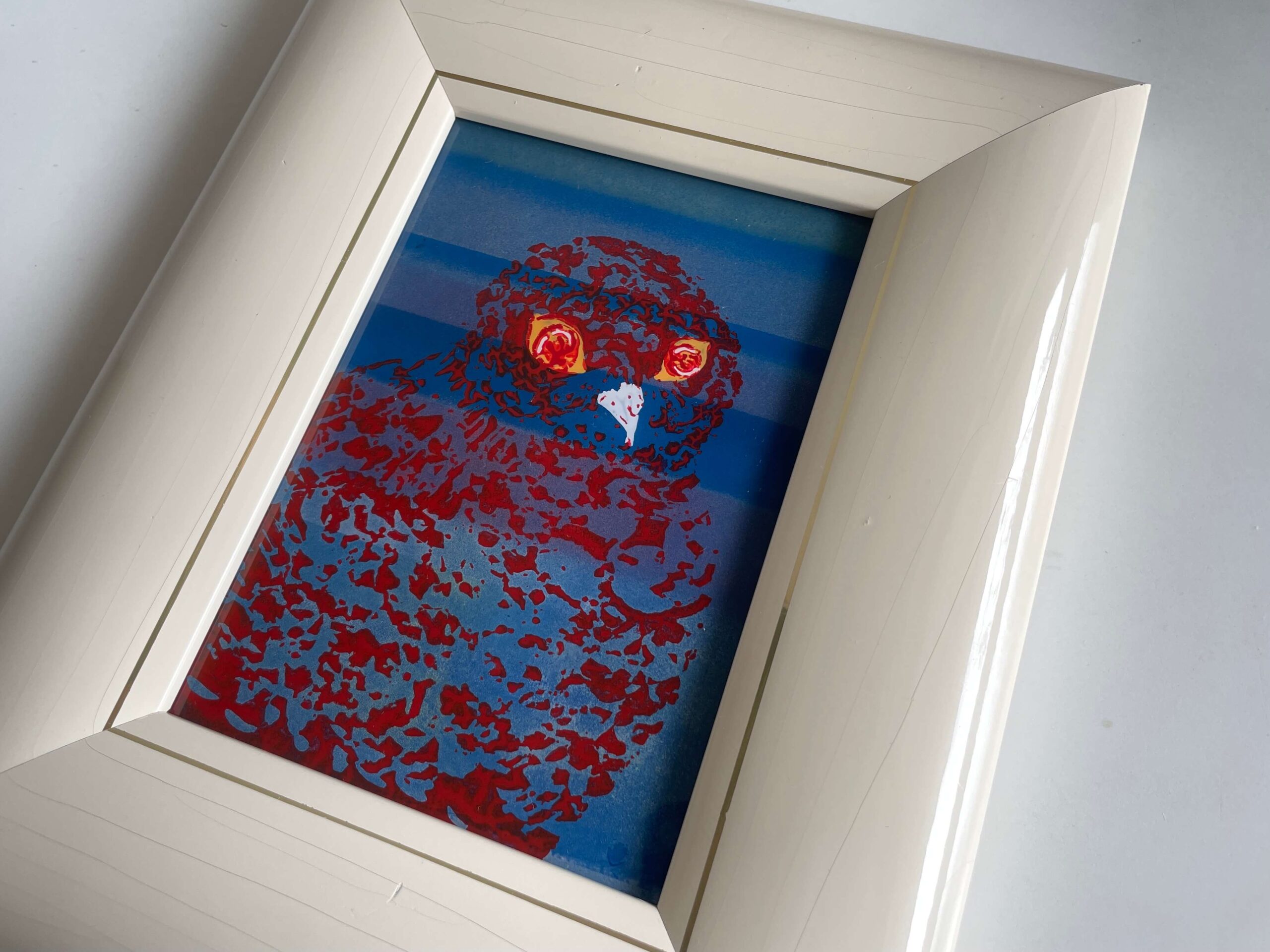 No.9820「ガラス絵（額装）：高久 茂」20×25cm | ボルトナットマーケット