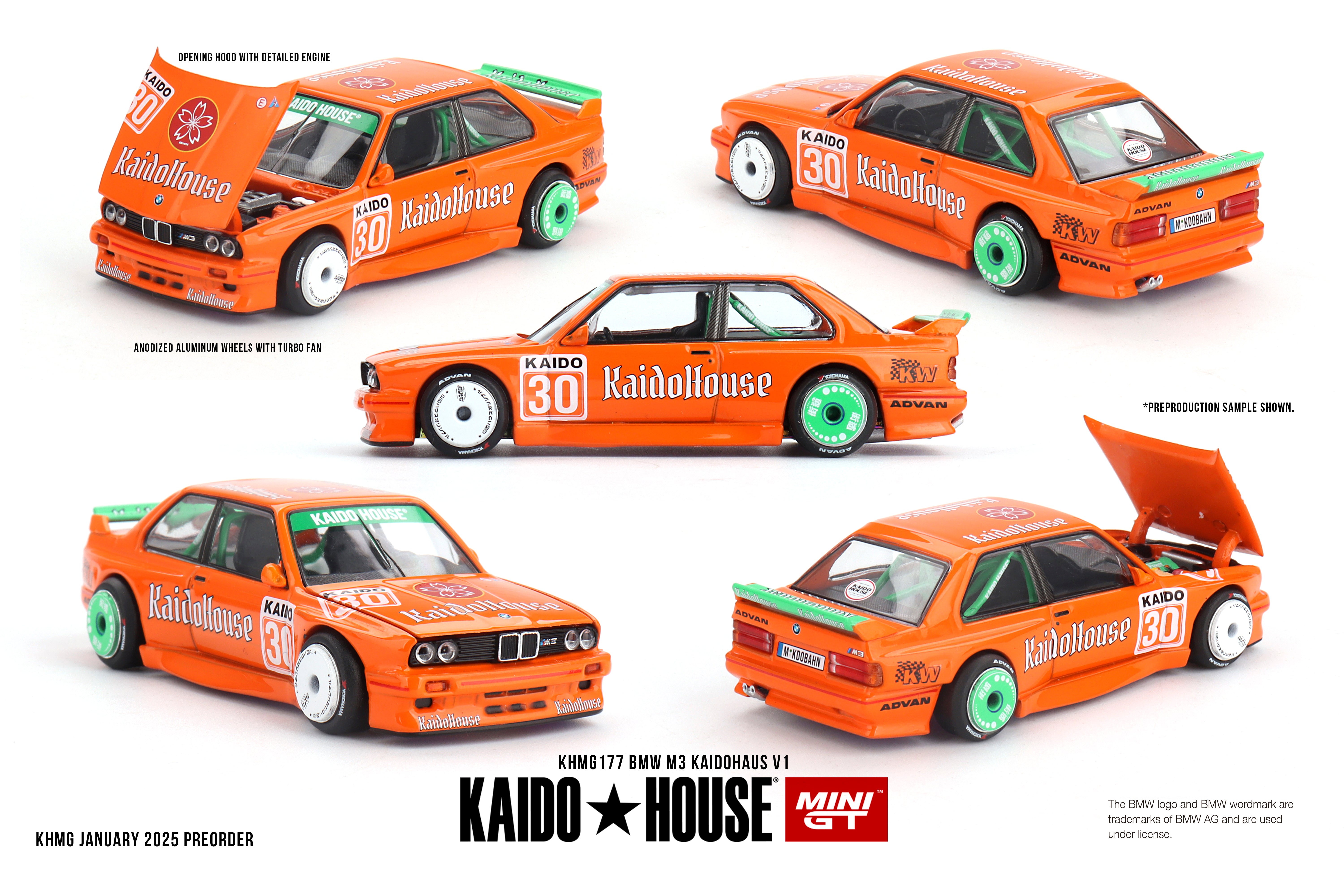 BMW M3 KaidoHaus V1 - Mini GT Kaido House - Scala 1/64 KHMG177