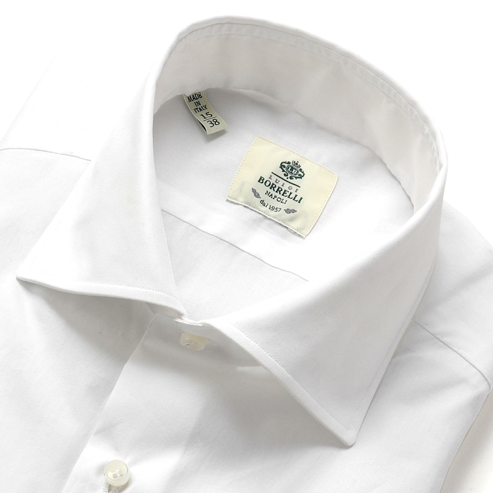 コットンポプリン無地セミワイドカラーシャツ／LUCIANO（PS44140