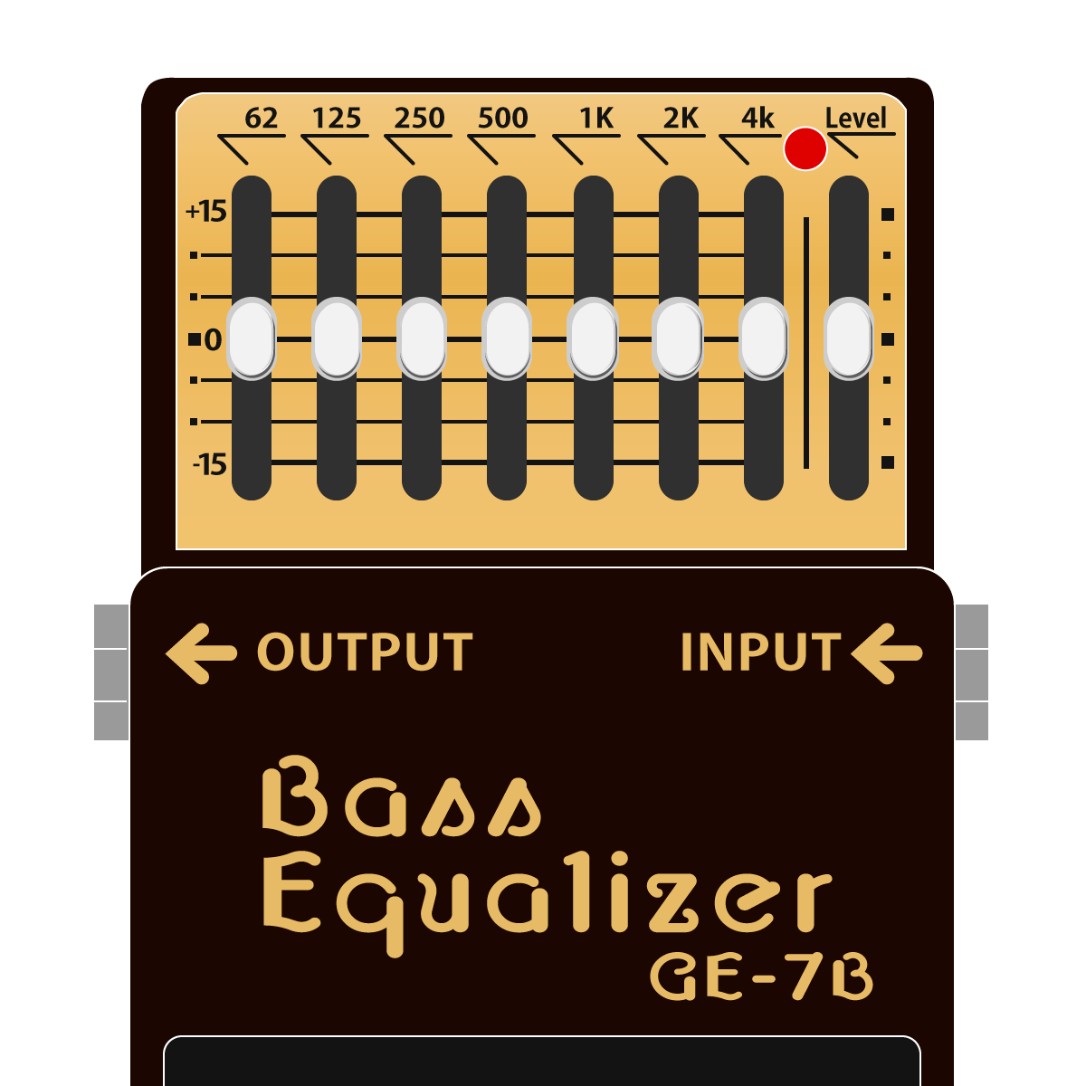 GE-7B Bass Equalizer（ベース用グラフィックイコライザー） │ BOSS