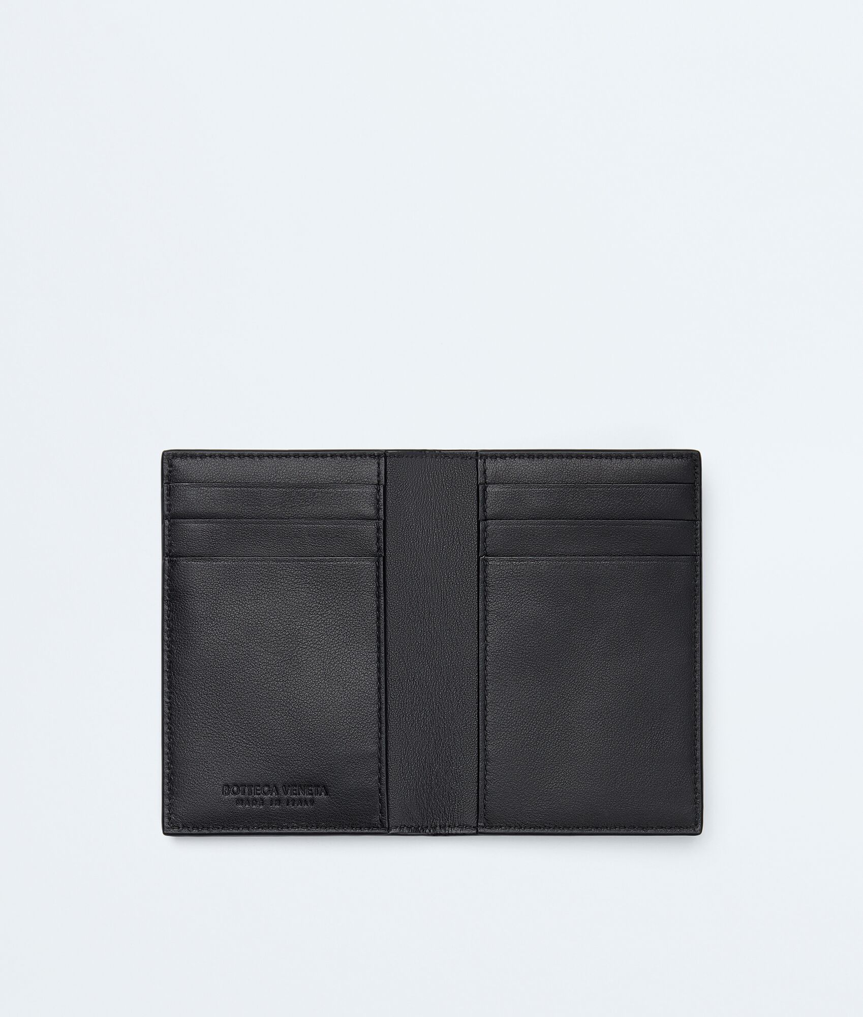 イントレチャート フラップカードケース のために メンズ で ブラック