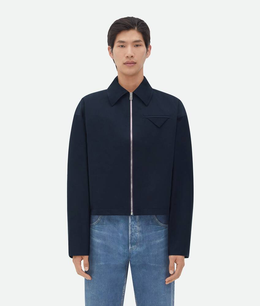 Men's Kimono Tech Nylon Jacket in Dark navy | Bottega Veneta GB