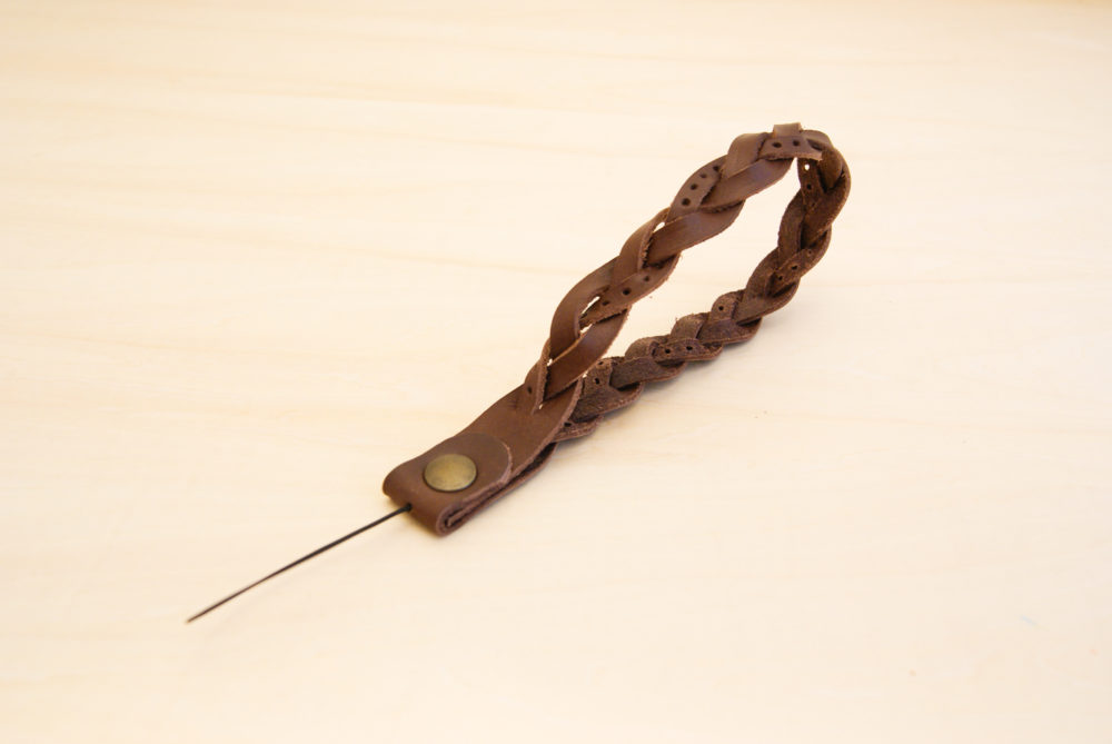 リストストラップ レザー編み込み - Bottega Glicine - 革製品専門店