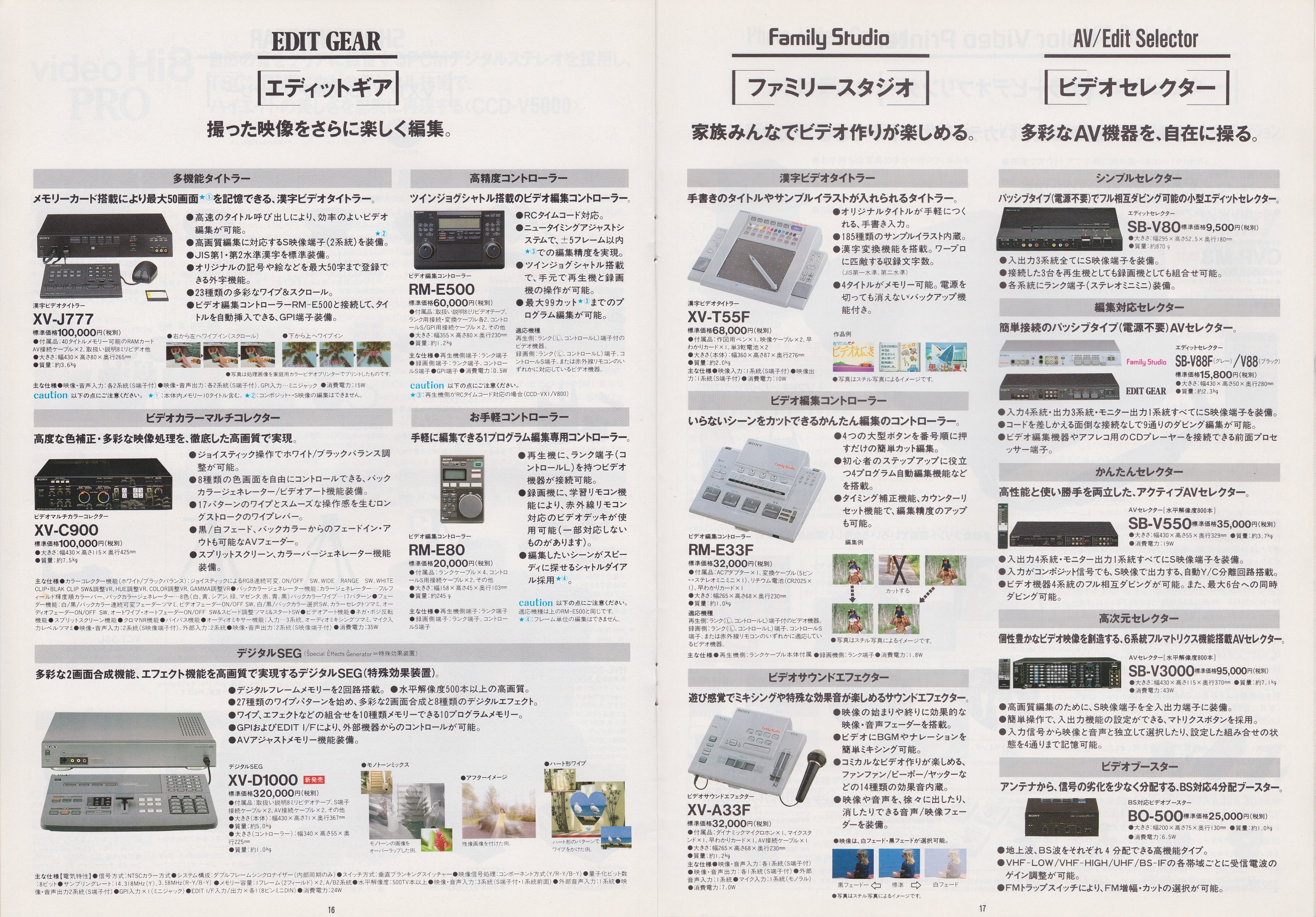 8ミリビデオカメラ / ビデオウォークマン 1993年6月 | ソニー坊やと