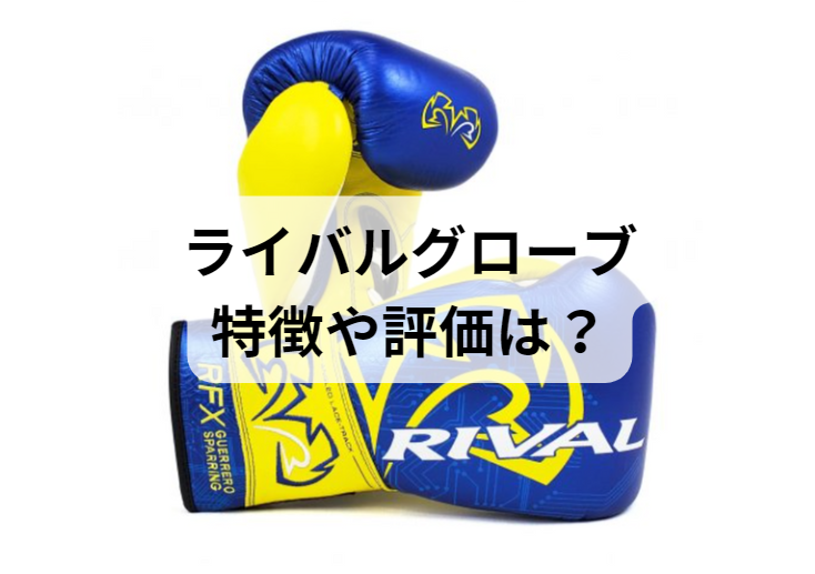 ライバルのボクシンググローブ4選の特徴を比較！違いやメリットを解説
