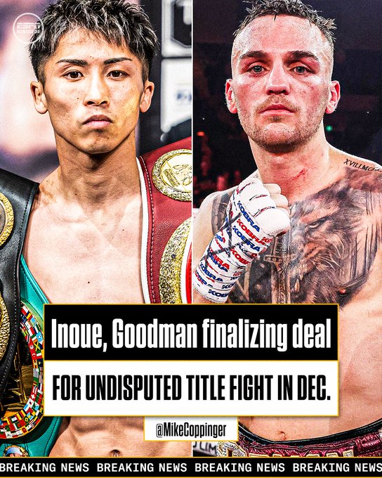 12/24 井上尚弥vsサム・グッドマン / 10/11 エスピノサvsラミレス