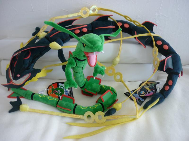 ぽけもん☆かふぇ ぬいぐるみ レックウザ、黒いメガレックウザ