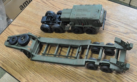 模型】トランペッター 1/35 MAZ-537Gトレーラー＆セミトレーラー 完成