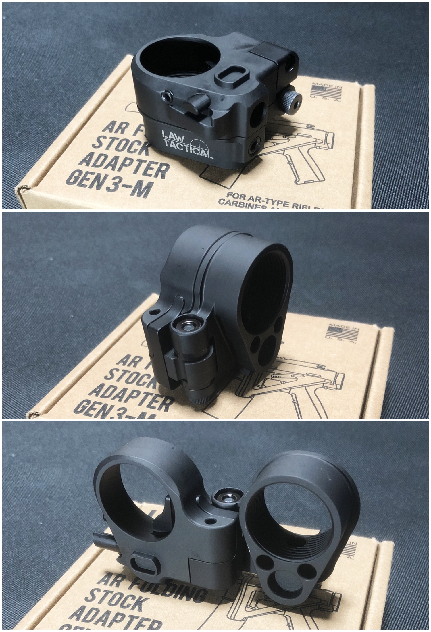 実物 LAW TACTICAL GEN 3-M AR FOLDING STOCK ADAPTER