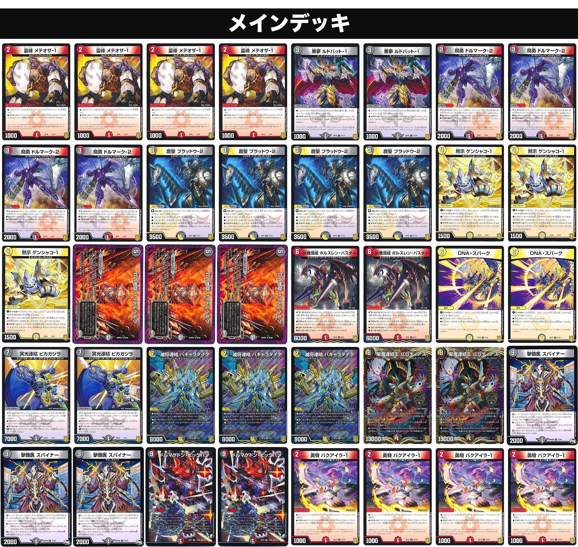 デュエルマスターズ】『ジェンドルのディスペクター』の改造デッキ