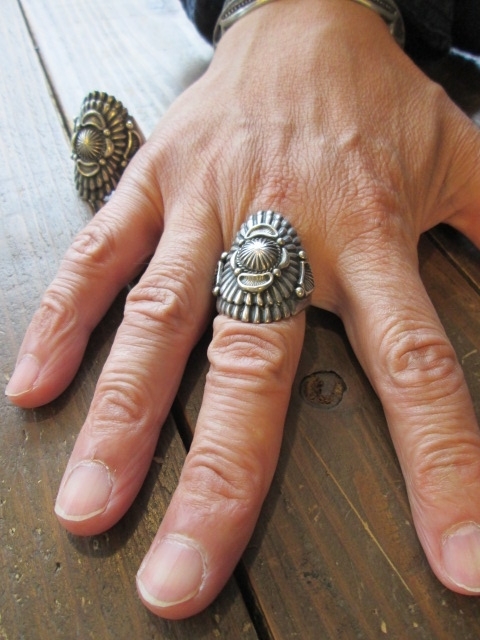 Harry H Begay ハリービゲイ インゴットシルバーリング - FOUR CORNERS