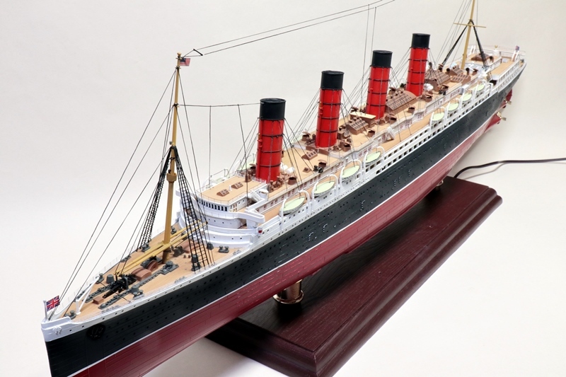 1/350 ルシタニア号の製作⑧ 完成！ | 何時になったら出来るやら？
