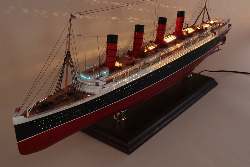 1/350 ルシタニア号の製作⑧ 完成！ | 何時になったら出来るやら？