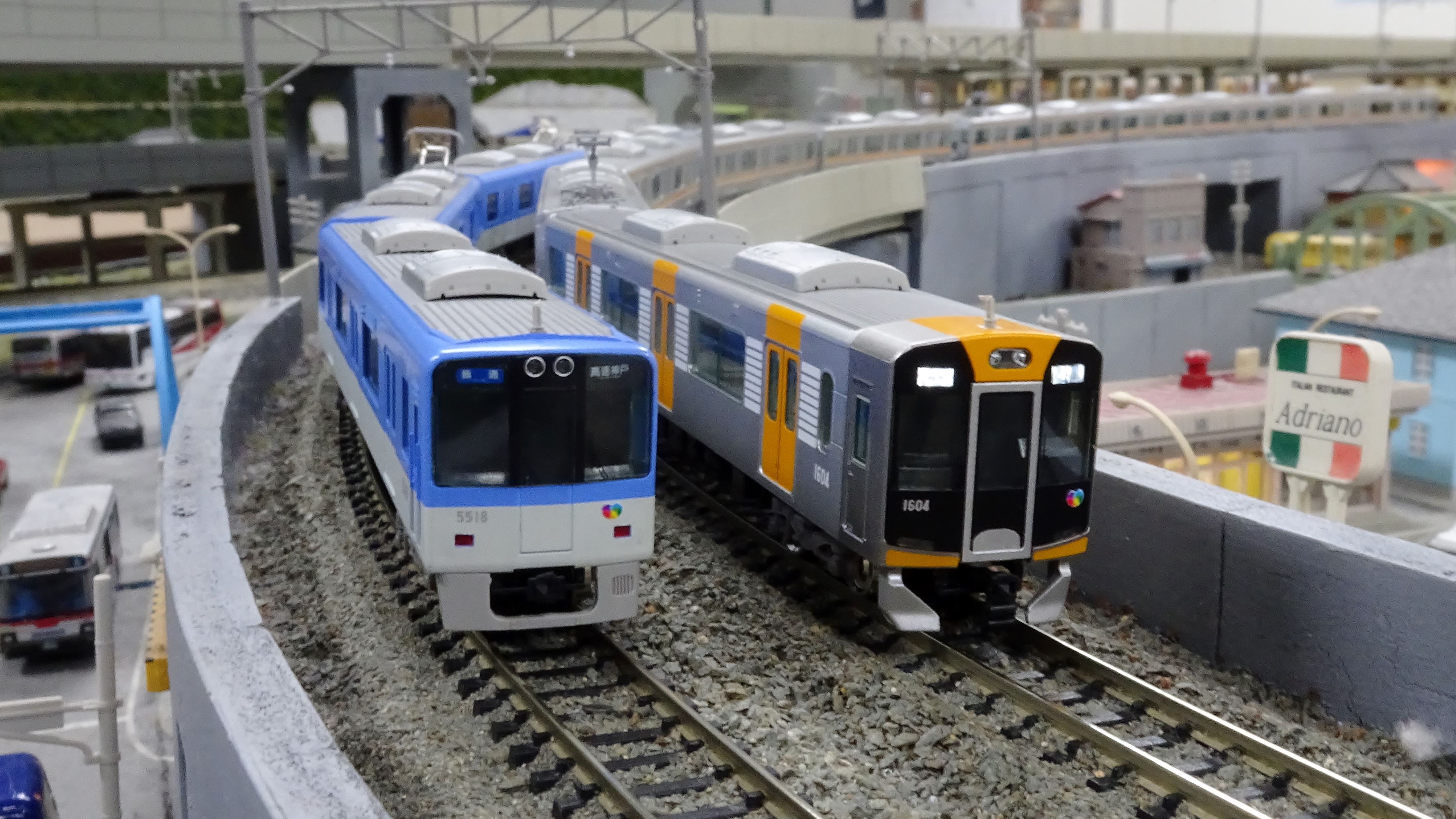 阪神9000系＋1000系 8両編成～RailGardenで車載カメラで並走