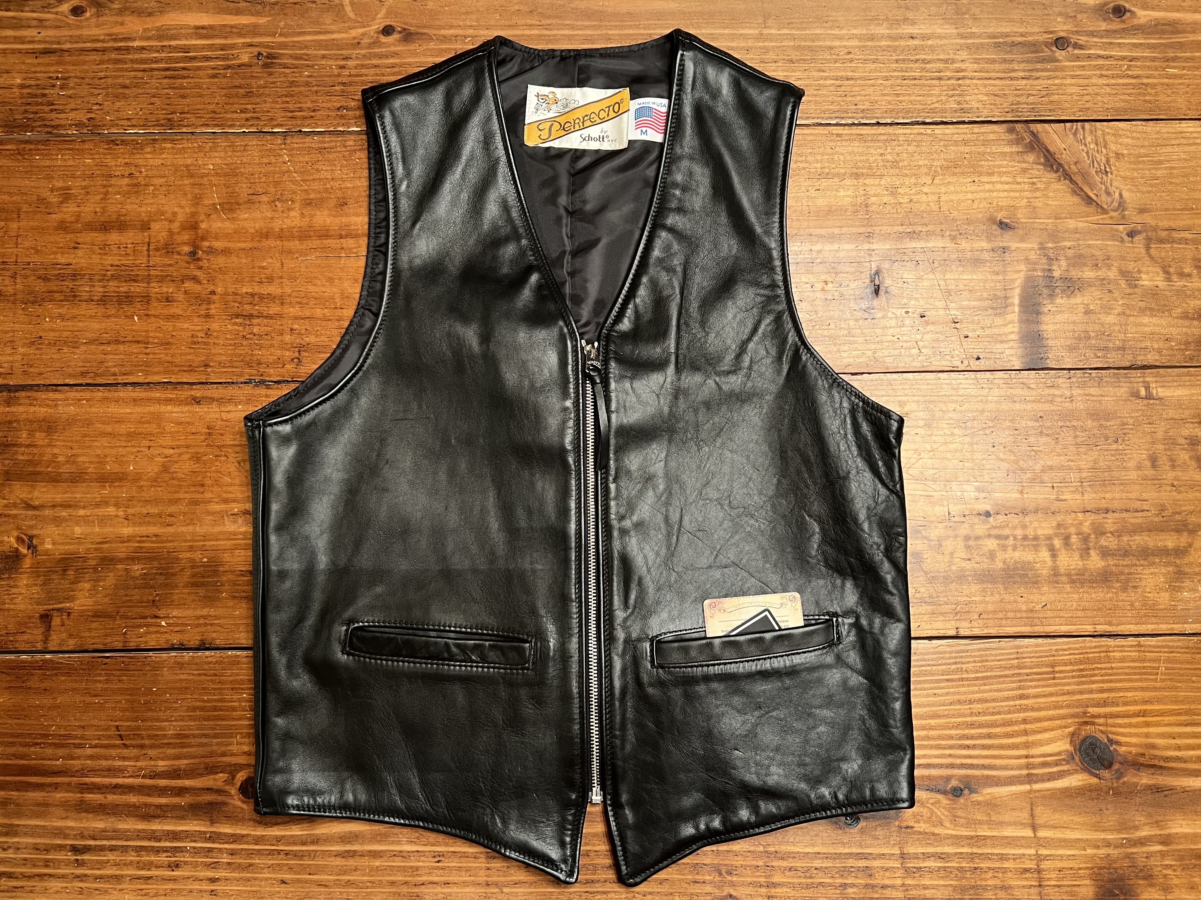 Schott/ショット 193V レザーベスト レビュー - ぴーきち ハーレーブログ〜