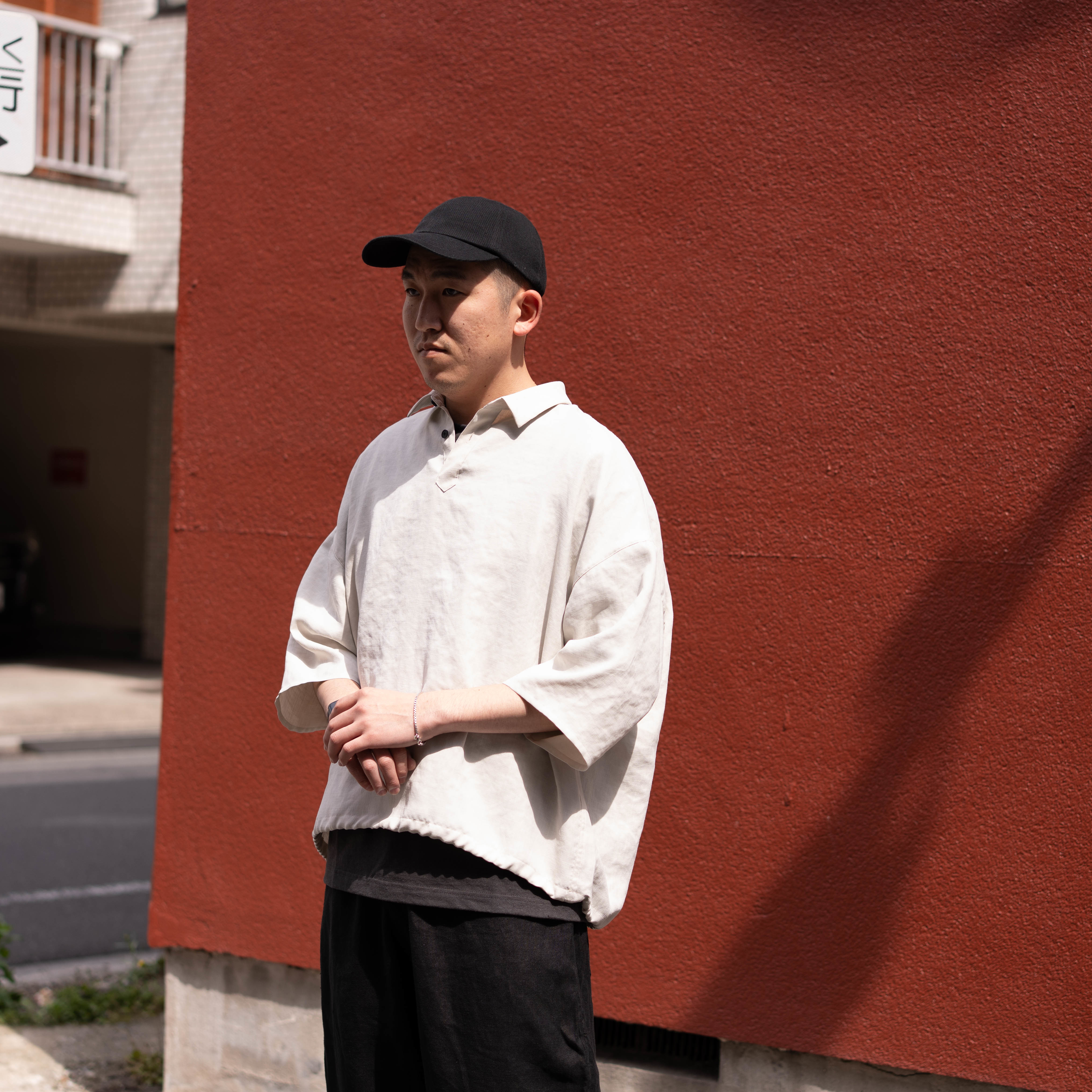 FIRMUM（フィルマム） / オーバーサイズ 半袖プルオーバーシャツ ご