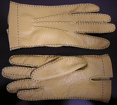 デンツのペッカリー・グローヴ……手縫いと機械縫い | 山下大輔 Weblog