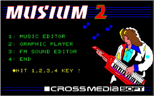 番外編：PC-8801版「ミュージアム2」FM音源用の音楽ソフトですが