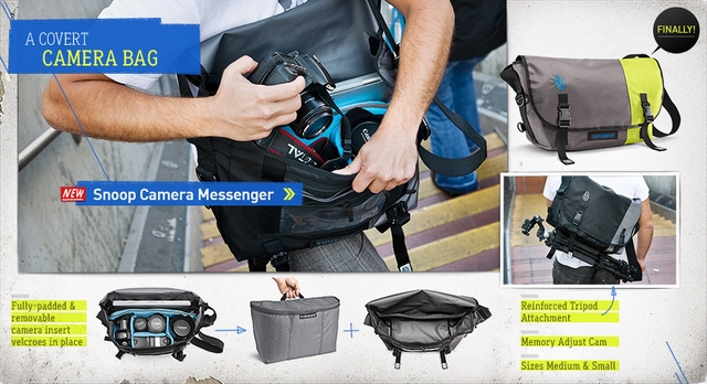 Timbuk2のカメラ用メッセンジャーバッグ 『Snoop Camera Messenger
