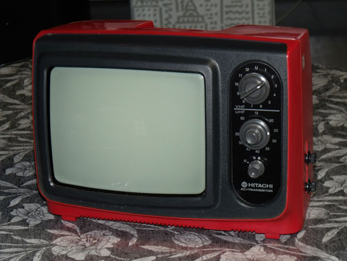 ◇希少! 1977年製日立オールトランジスタ9インチブラウン管白黒