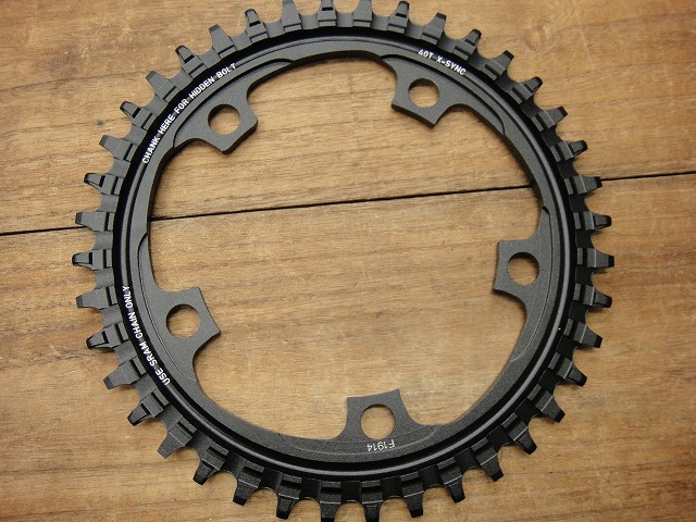 スラムのシクロクロス用シングル専用チェーンリングを取り付けました