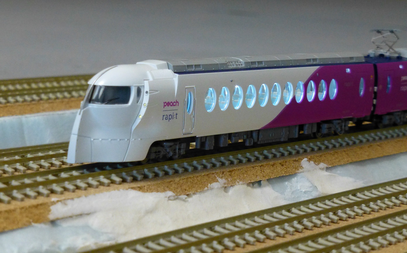 MicroAce 南海50000系 Peach×ラピートハッピーライナー入線 | 川崎駅